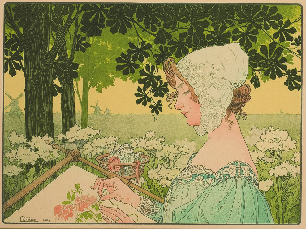 PRIVAT-LIVEMONT LA Fileuse. - 1904