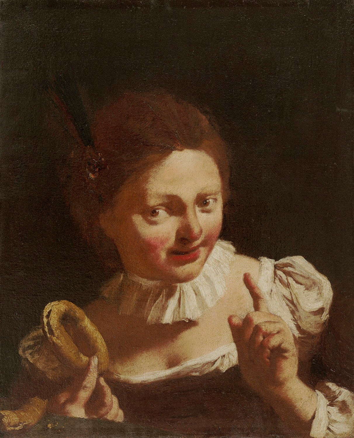 Piazzetta 1740 ca Girl with a ring biscuit wadsworth atheneum Hartford