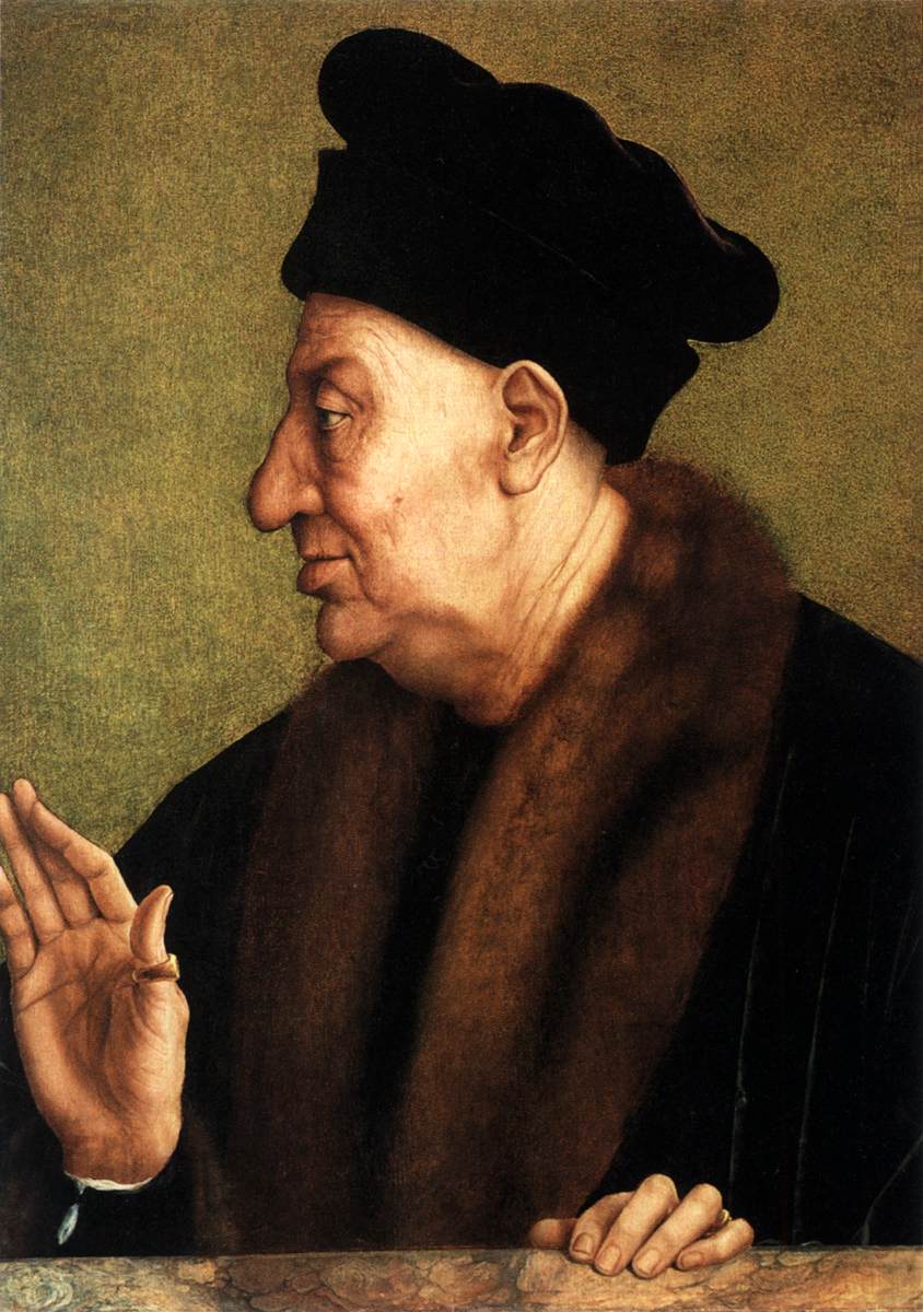 Quentin Massys 1513 ca Portrait d'un vieillard Collection privee