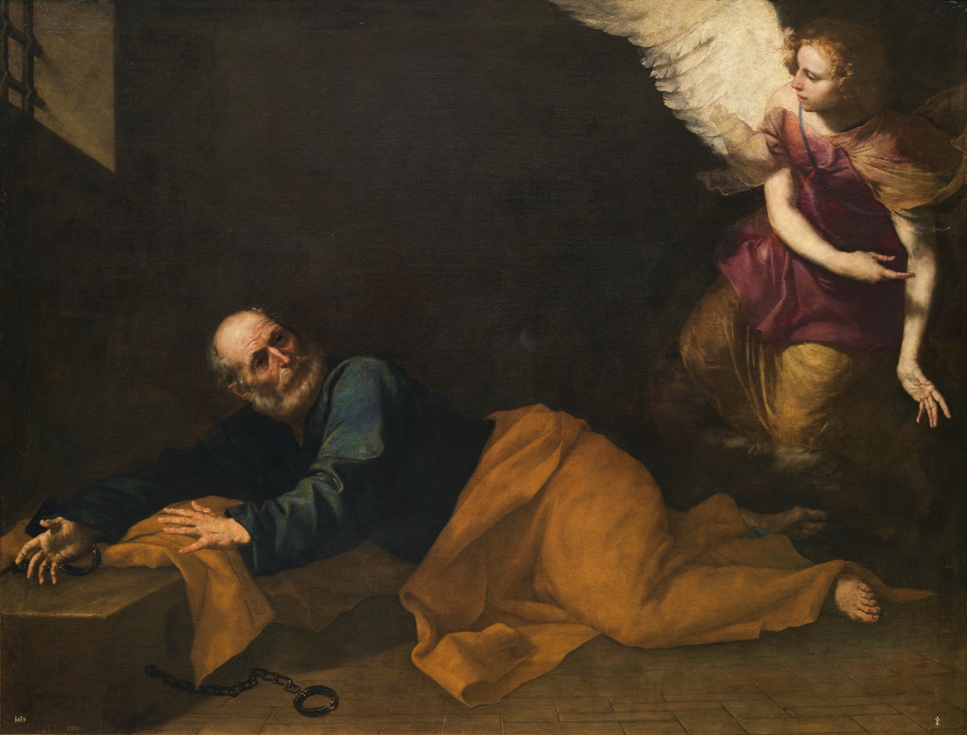 Ribera 1639 Liberation of st Peter Prado