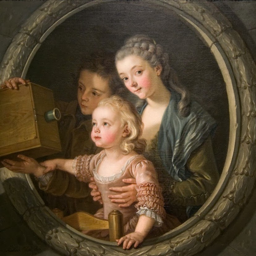 Van Loo (Charles Amedee Philippe) La lanterne magique 1764 National Gallery of Arts Wahington
