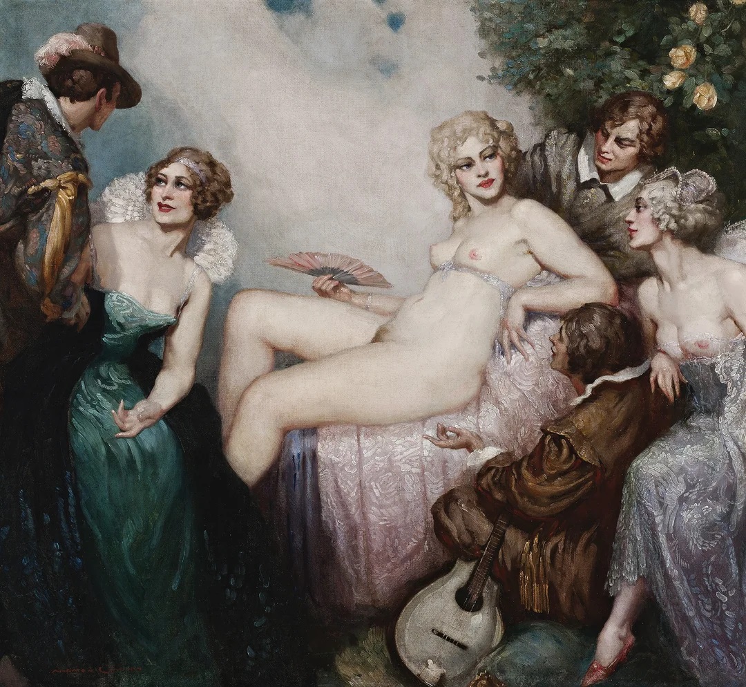 norman-lindsay-the-lute-player-1924