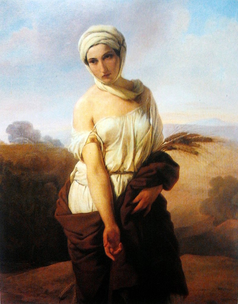 portrait-of-a-woman-as-ruth-francesco-hayez-1853 ca-musee de la collection de Jean-Paul II - Varsovie 123 x 159