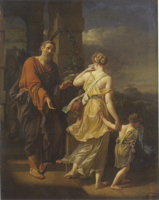 van der Werff Adriaen , 1699 the banishment of Hagar and Ishmael (Genesis 21,9-21) Alte Pinakothek, Munich