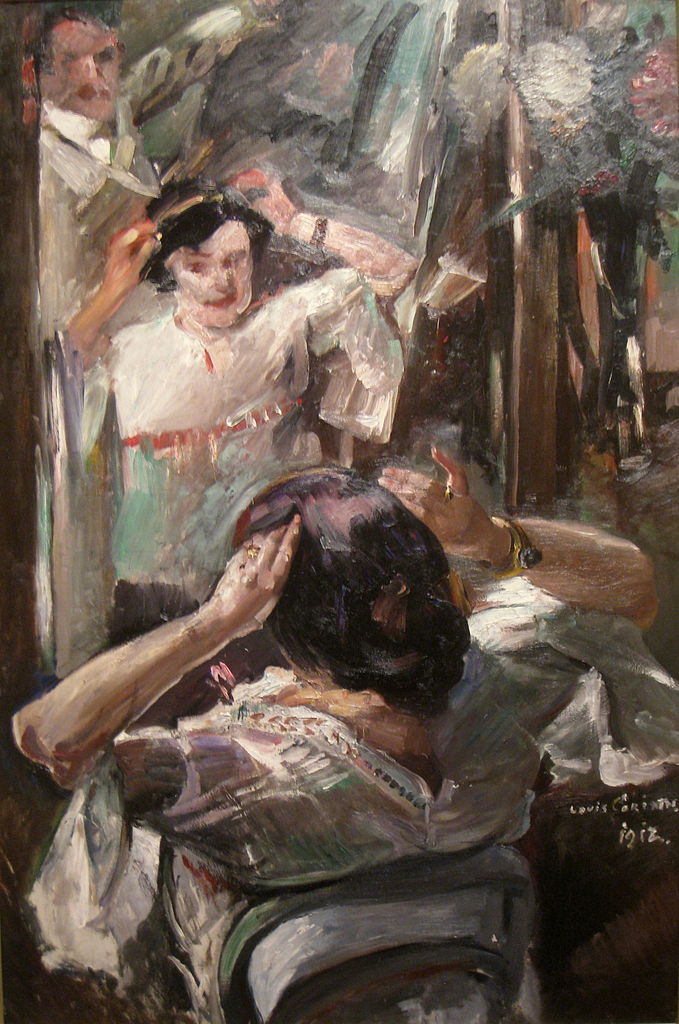 1912 - Corinth-At the mirror Worcester Art Museum