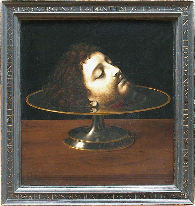Andrea Solario Saint John the Baptist s Head, 1507. Musee du Louvre, Paris