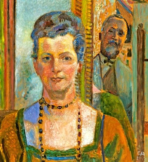 Cuno Amiet - Autoportrait avec sa femme 1930 coll part