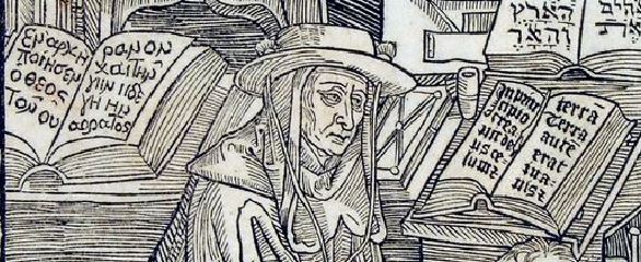 Durer 1492, Sophronius Eusebius Hieronymus, Epistolae, by Nikolaus Kessler Basel, 1492 pupitre