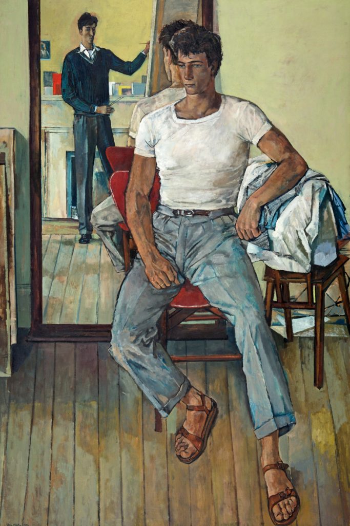 Painter and Model 1953, John Minton, Russell-Cotes Art Gallery and Museum Bournemouth