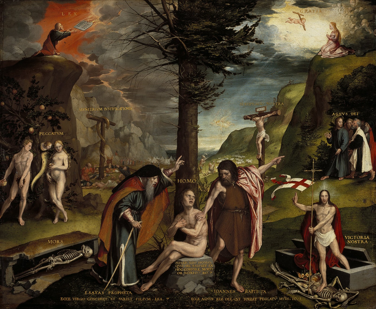 Holbein Allegory of the Old and New Testaments, 1530 National Galleries Scotland