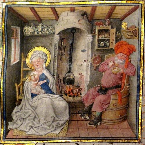 La Sainte famille Heures de Catherine de Cleves vers 1440
