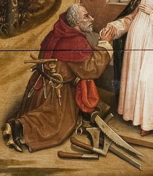 Legende de saint Joseph 1490-1500 Hoogstraten, Church of St Catherine detail Joseph