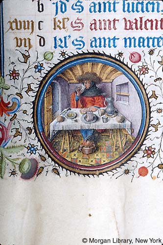 Morgan Library Manuscrit M.358 1445 Provence Mois de fevrier