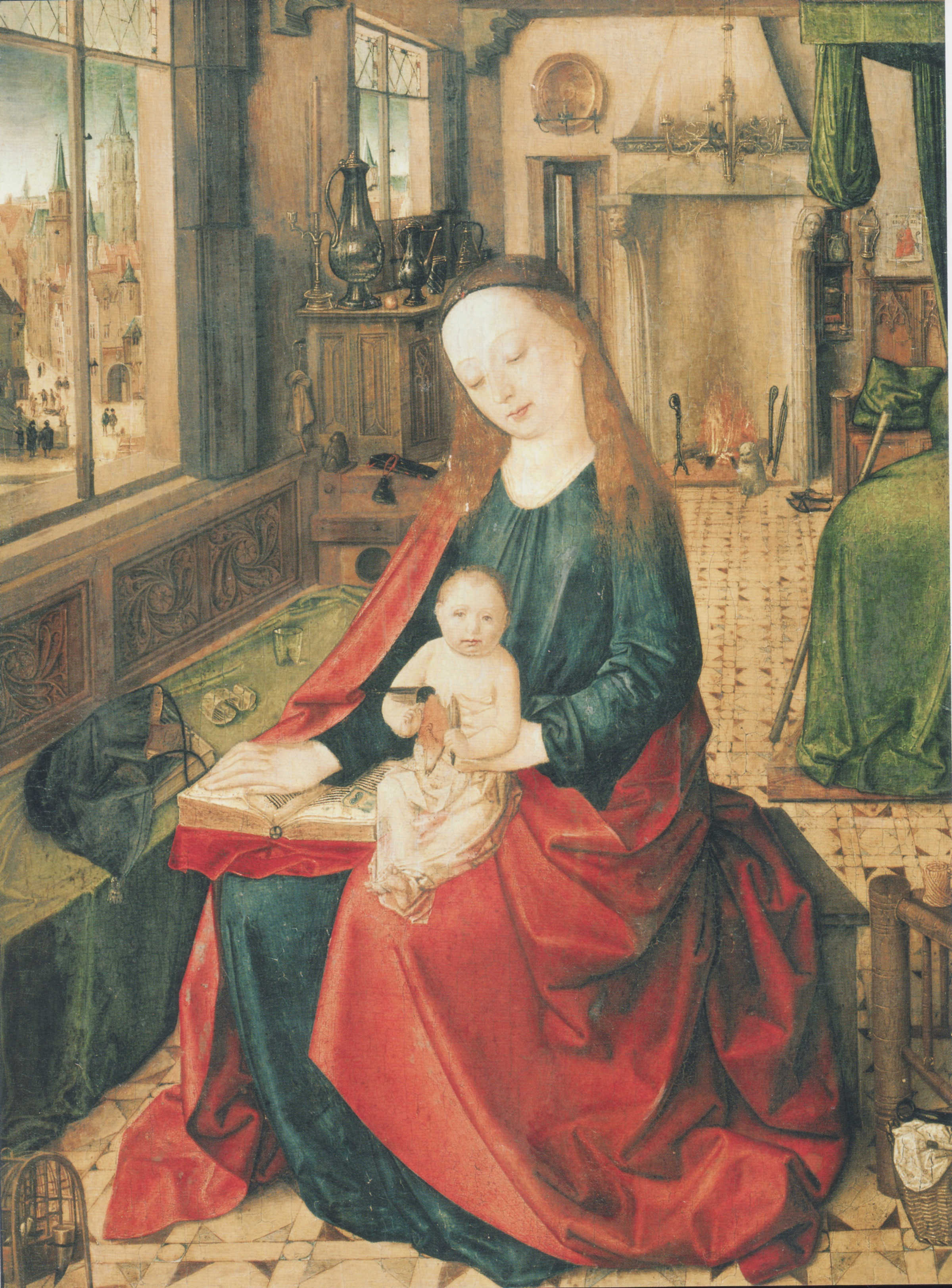 Petrus Christus Vierge a l'enfant vers 1450, Galería Sabauda Turin