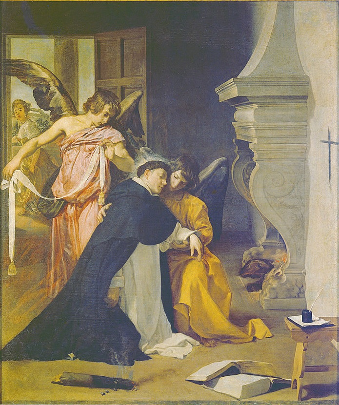 Velazquez 1632 Musee d'Oriola Tentation de Saint Thomas d'Aquin