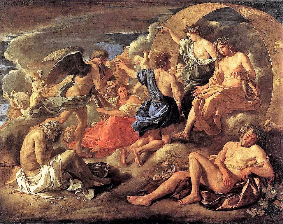 Poussin 1627-28 _Helios_and_Phaeton_with_Saturn_and_the_Four_Seasons Berlin gemaldegalerie