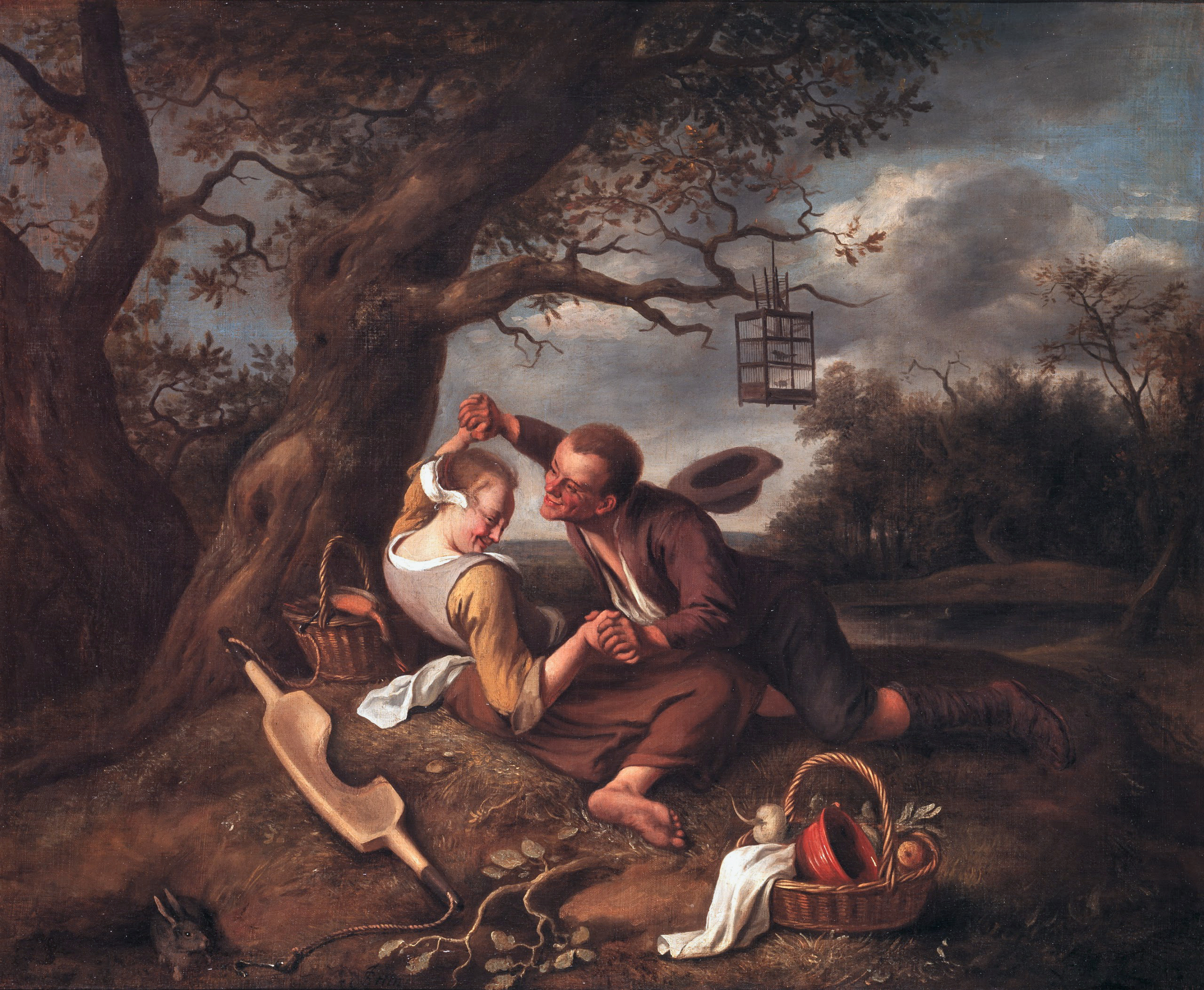 A merry couple, by Jan Steen
