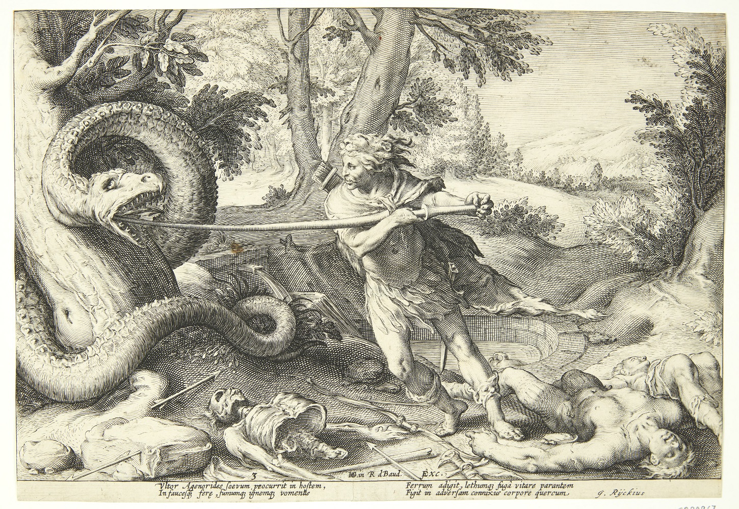 Hendrick-Goltzius 1590-1600 Cadmus-Slaying-The-Dragon-Statens-Museum-for-Kunst