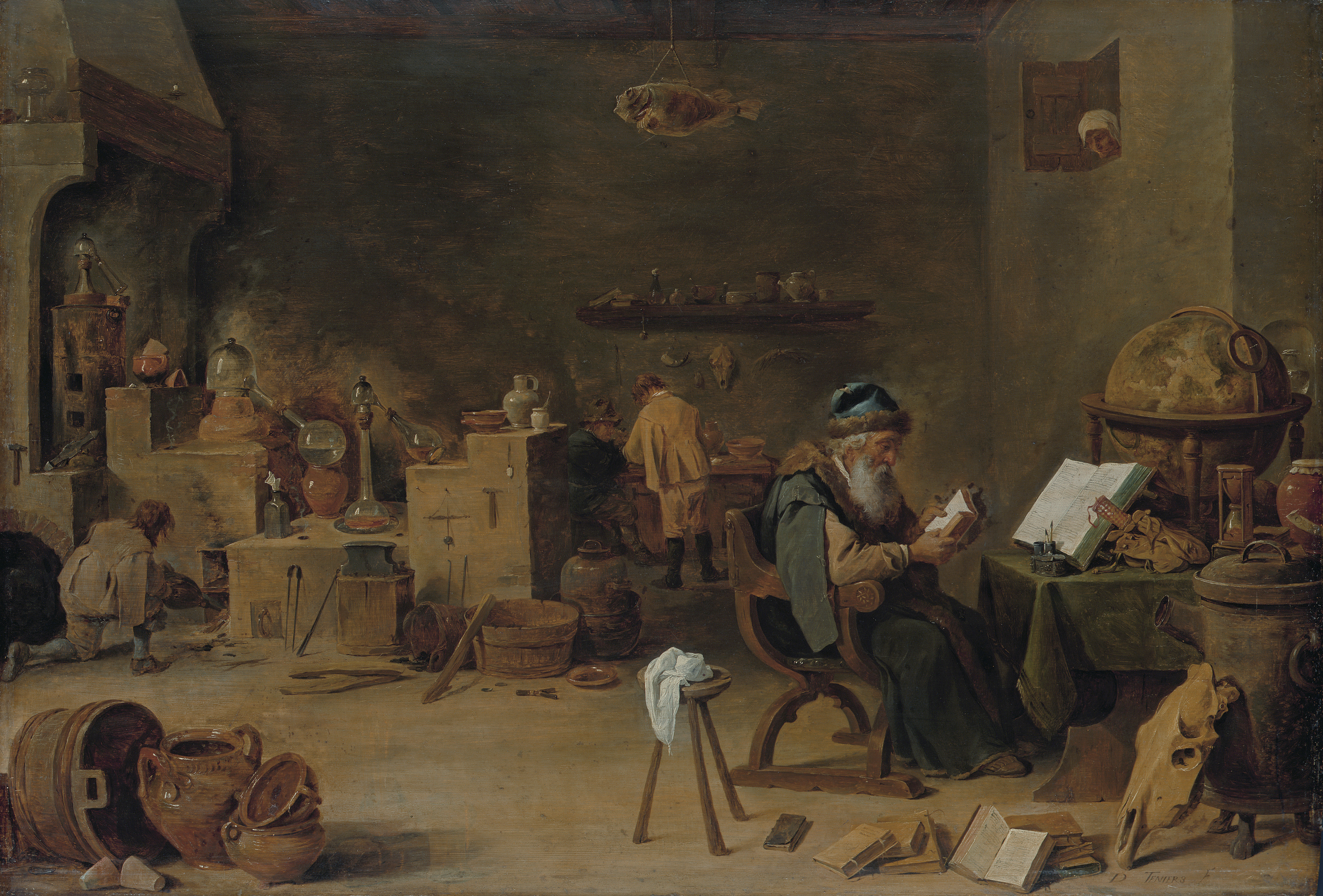 The alchemist, by David Teniers (II)