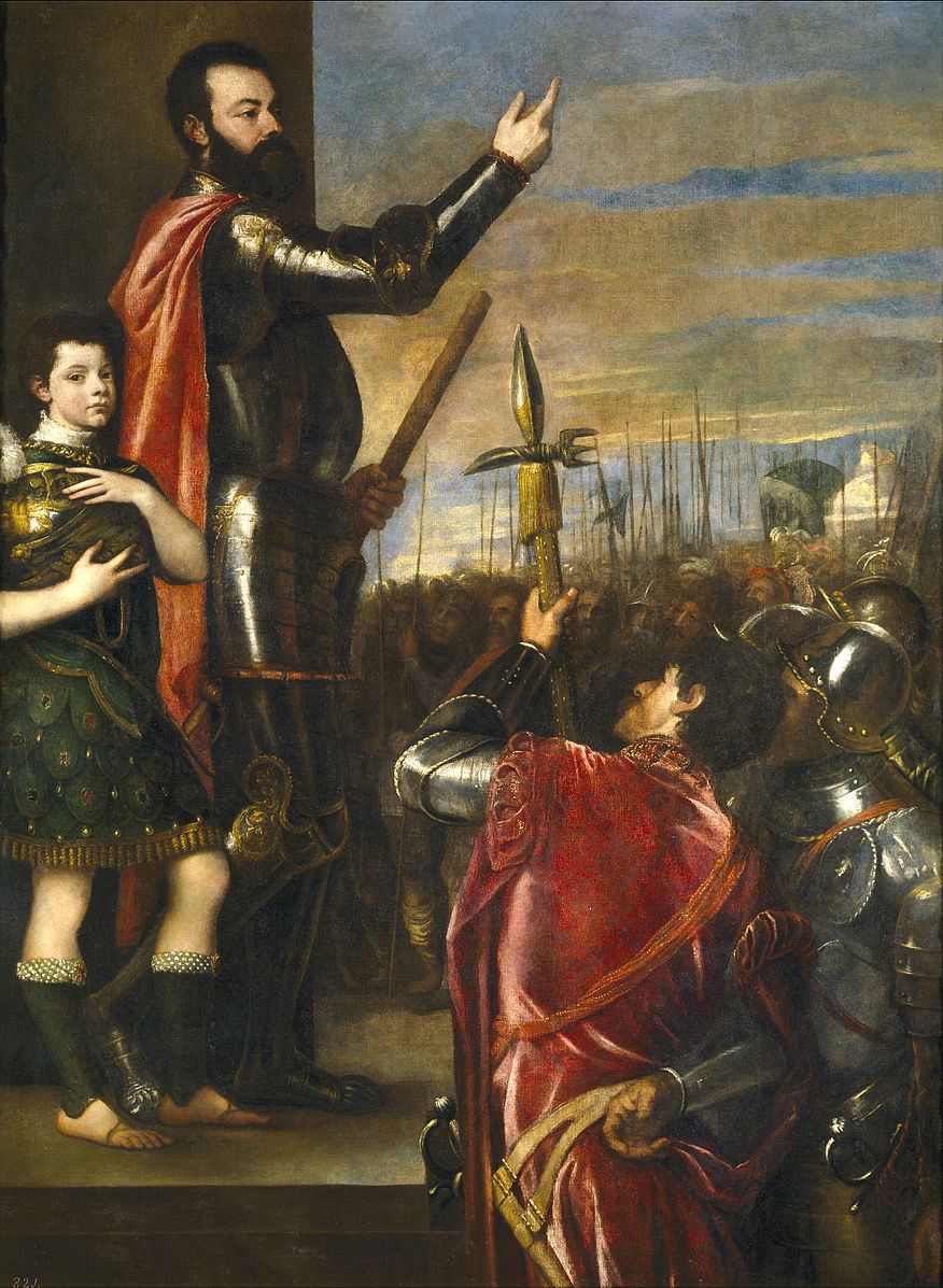 Allocution d'Alphonse d'Avalos Titien 1541 Musee du Prado, Madrid