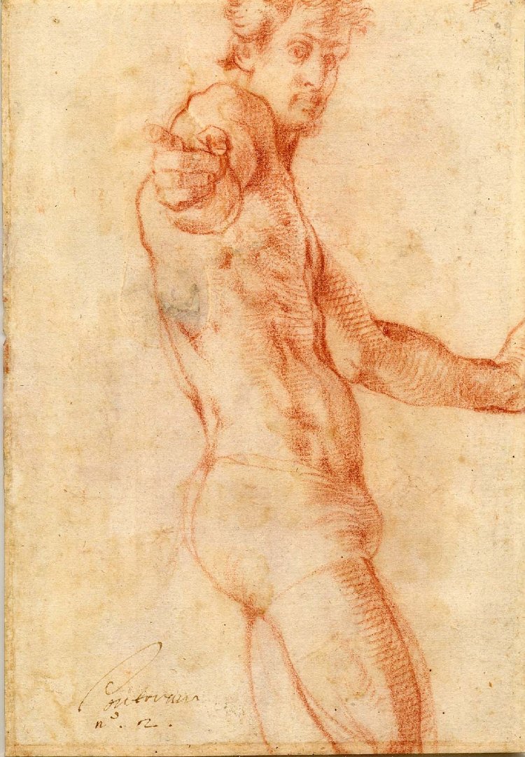 Autoportrait Pontormo 1522-1525 British Museum