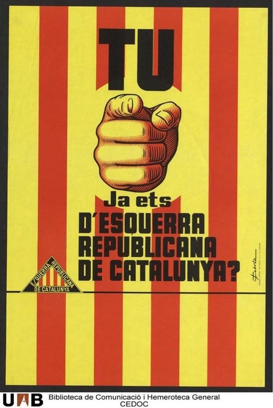Espagne 1978 tu, ja ets d'Esquerra Republicana de Catalunya (Gauche républicaine de Catalogne)
