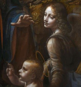 Leonardo_da_Vinci_Virgin_of_the_Rocks_(National_Gallery_London) 1507- 1508 detail