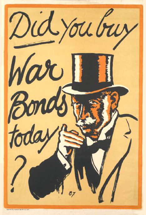 WW1 GB 1917 Did-you-buy-War-Bonds-today affiche de Herbert Thomas
