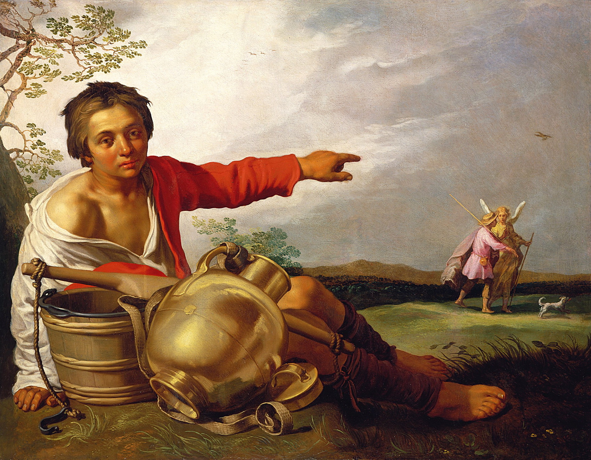 abraham bloemaert - Boy Pointing at Tobias and the Angel 1625–30 Minneapolis Instituteof Arts