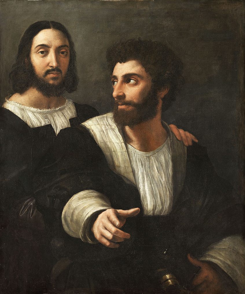 raphael-autoportrait-avec-un-ami 1518-20 Louvre