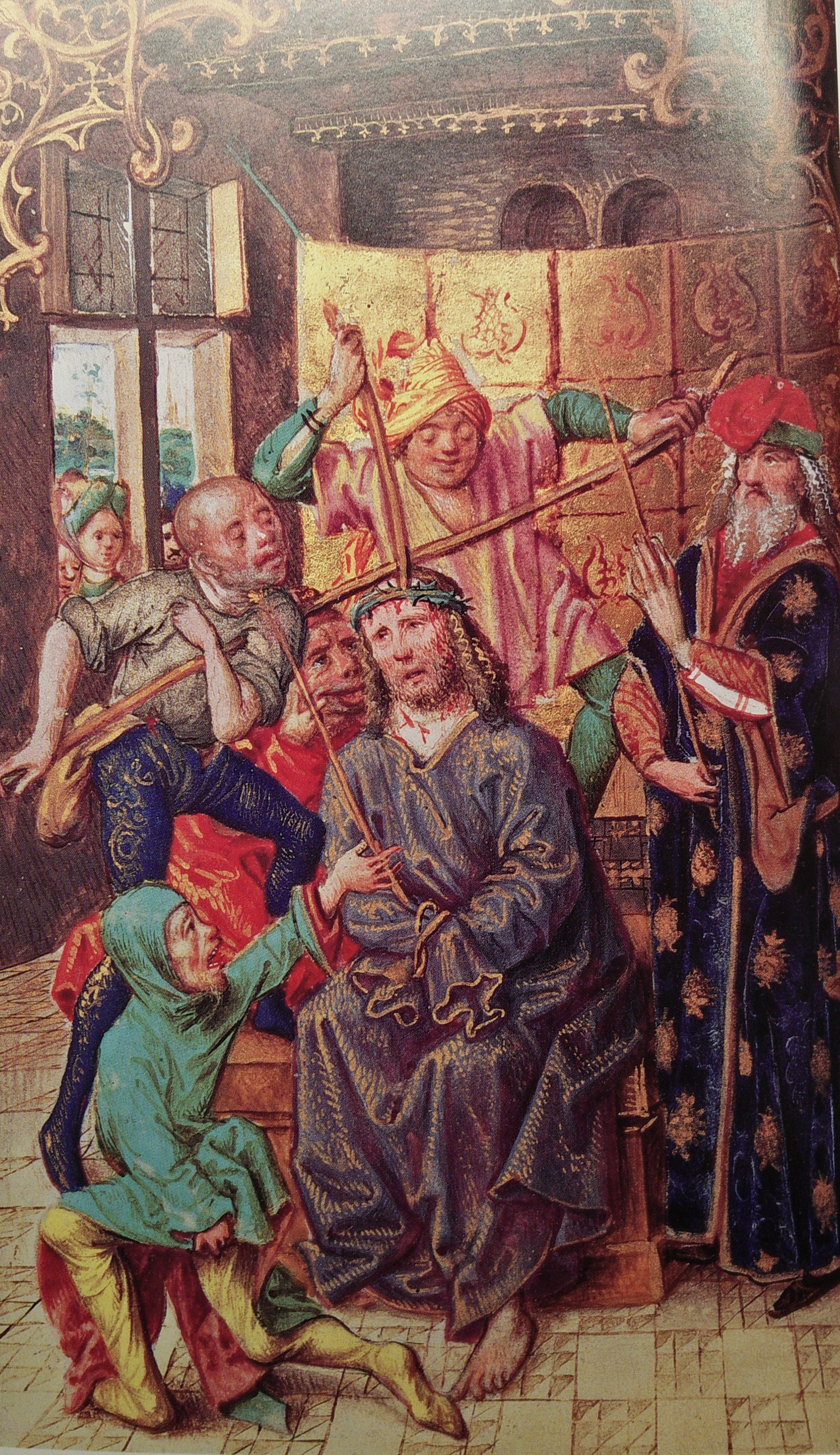 Couronnement d'Epines, Heures de Homoet, Cologne, 1475, Wallraf-Richartz Museum MS 232 p 102