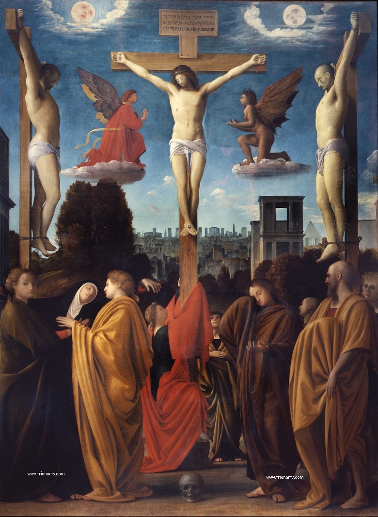 Crucifixion Bramantino 1515 Musee de Brera Milan
