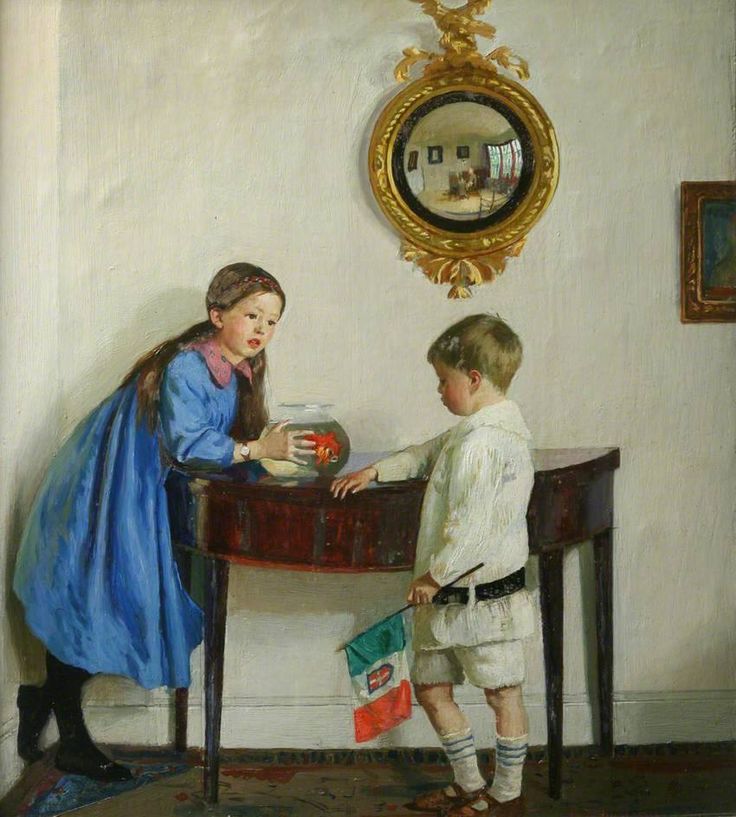 Harold Harvey, Laura and Paul Jewill Hill, 1915 Penlee House Gallery and Gallery, Penzances