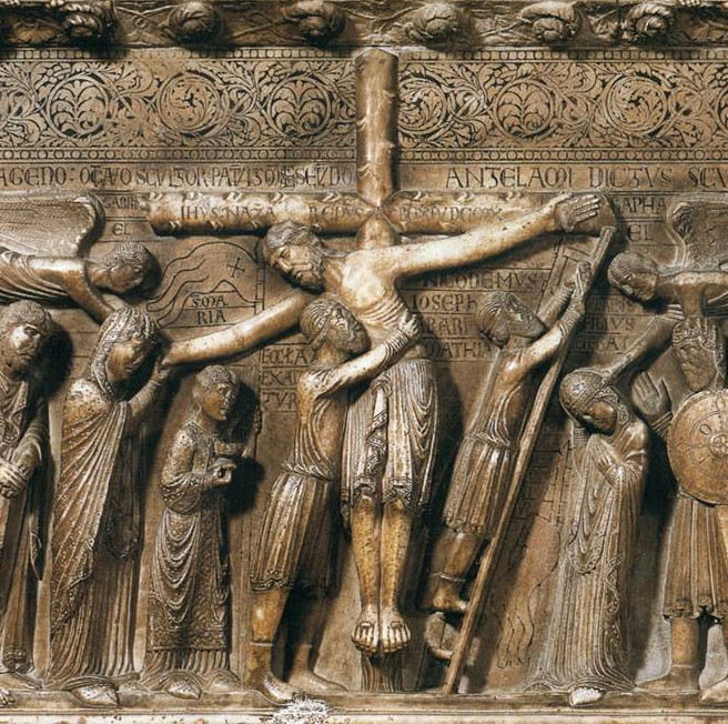 Benedetto ANTELAMI - descente de croix (marbre)