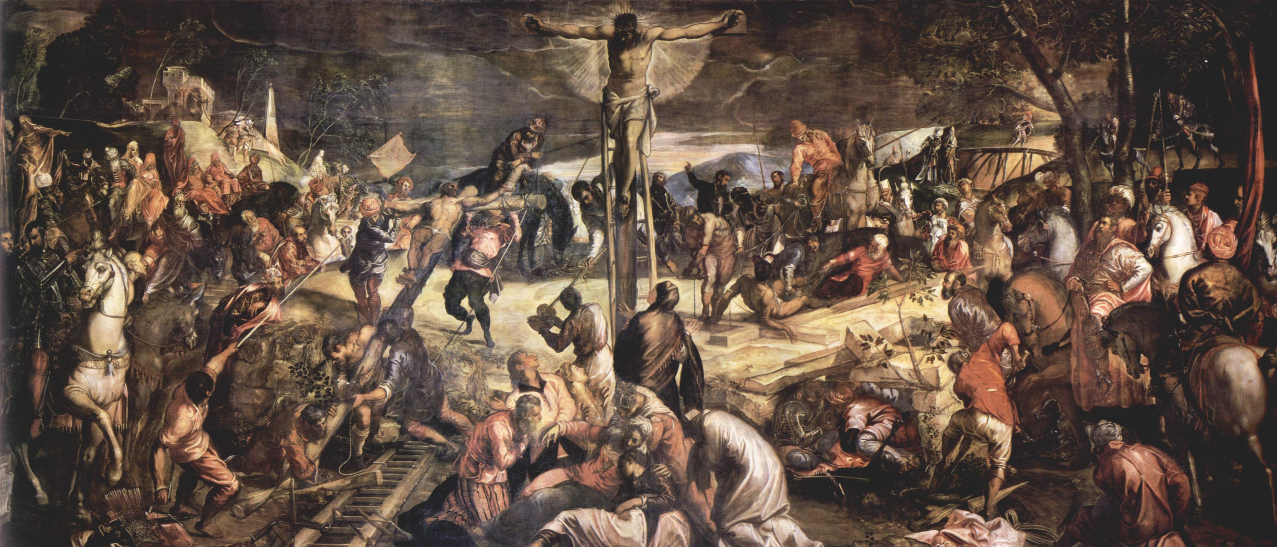 crucifixion-Tintoret 1565 Scuola Grande di San Rocco, Venice
