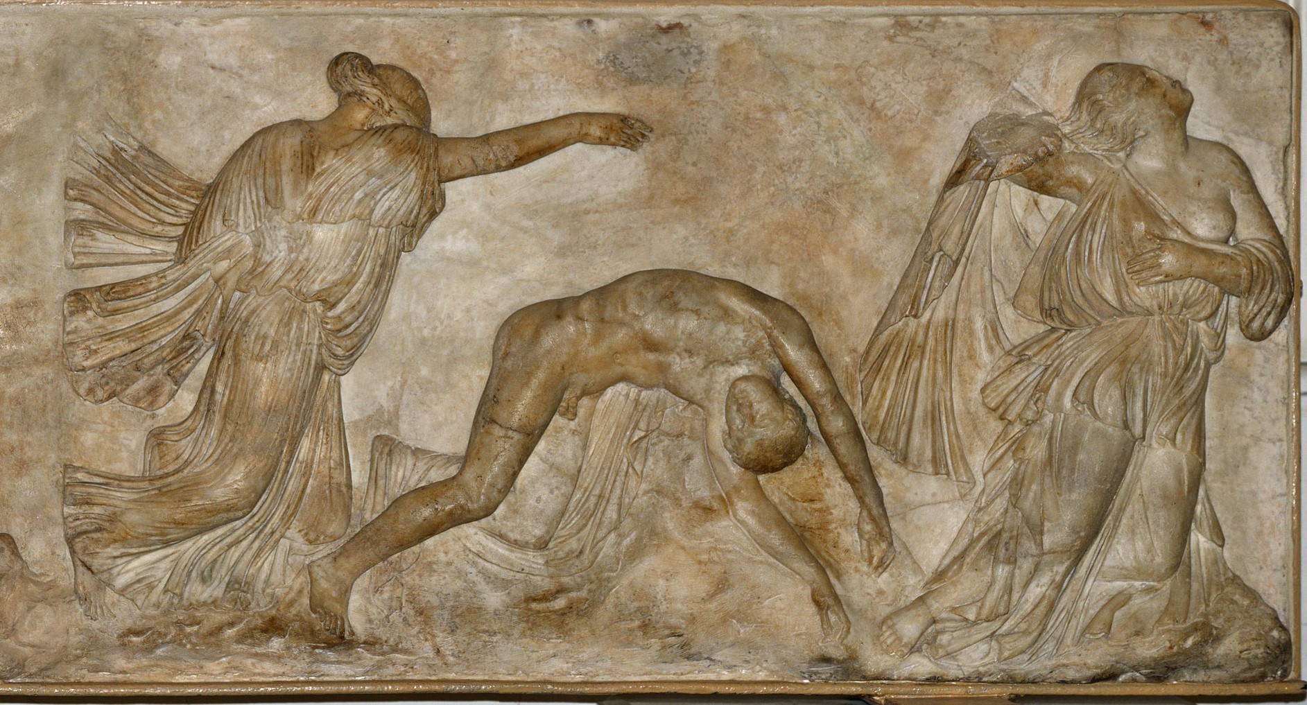 La mort des enfants de Niobe Sarcophage Copie romaine d'un original de Phidias Ermitage
