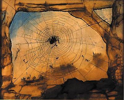 Victor Hugo La ruine de Vianden a travers une toile d’araignee, 13 aout 1871