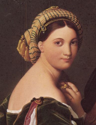Jean_auguste_dominique_ingres_raphael_and_the_fornarina 1814 Fogg Art museum detail