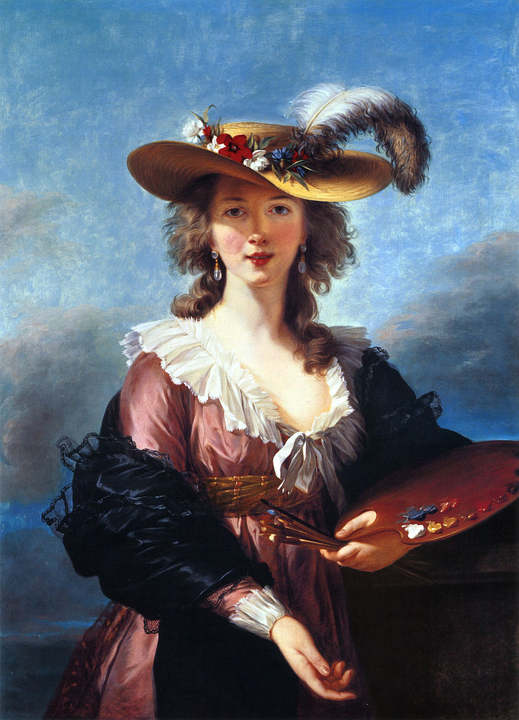 vigee-lebrun-autoportrait-au-chapeau-de-paille-1782 National Gallery, Londres