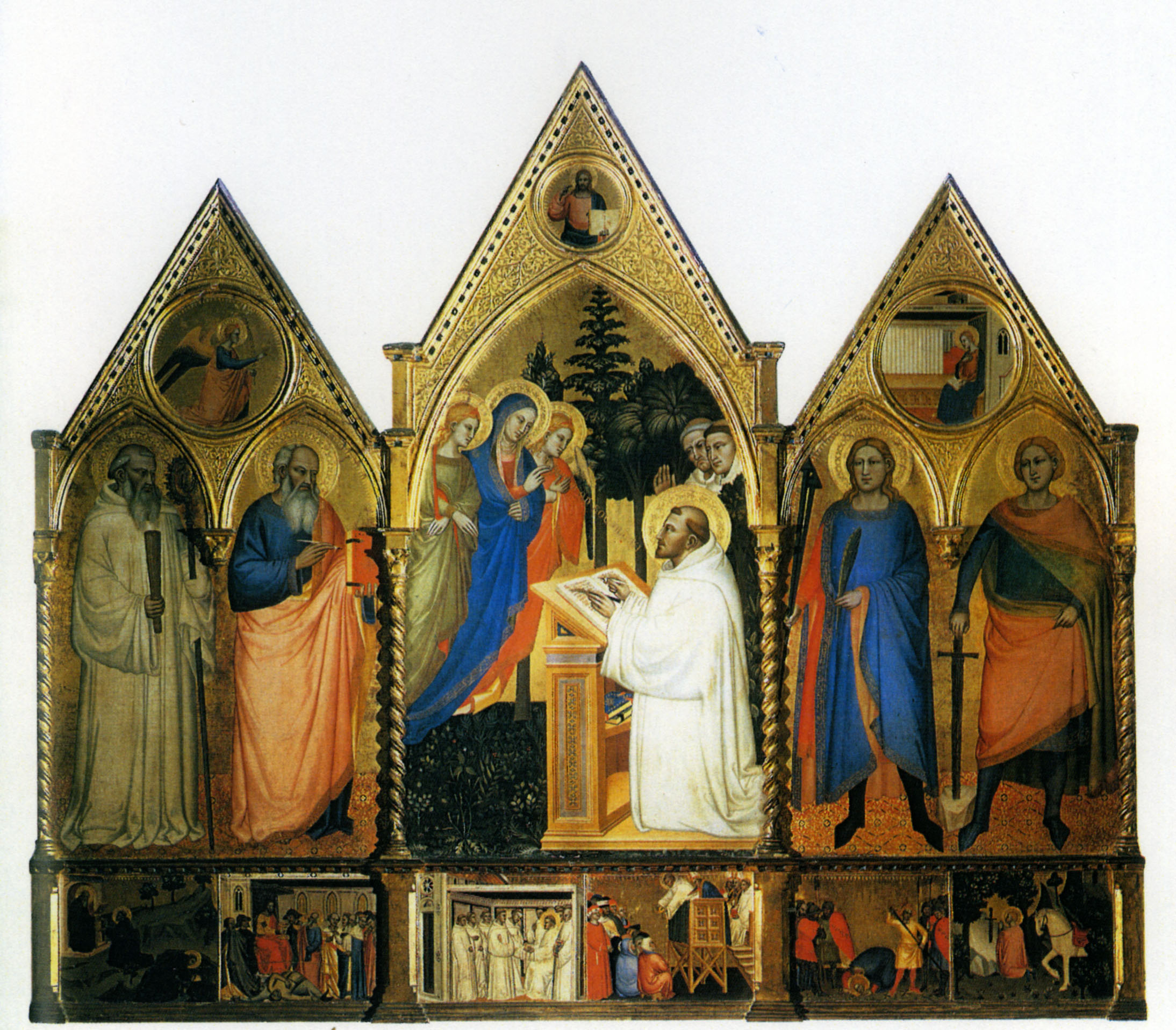 Master of the Rinuccini Chapel, The Vision of Saint Bernard, Accademia, Florence, 1370