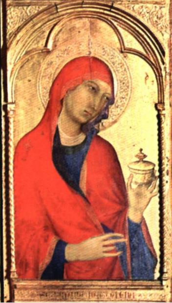 1319-20 ca Simone Martini Polyptyque de Santa Caterina d'Alessandria Museo San Matteo Pise detail