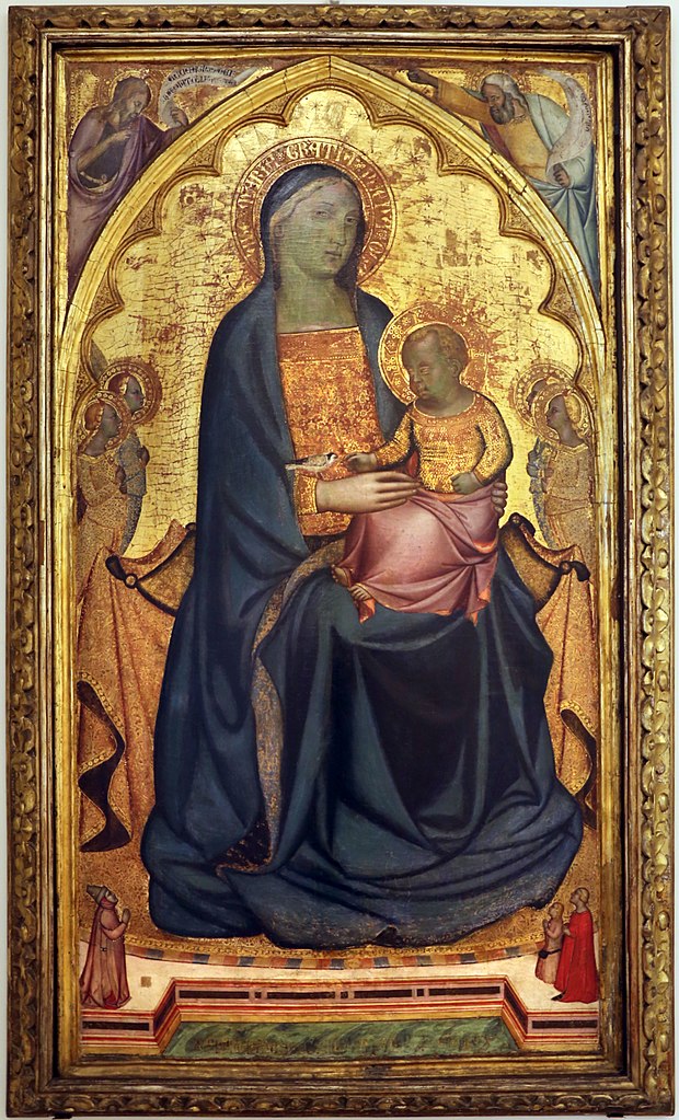 1338-76,Francesco di Neri da Volterra Madonna and Child With Three Donors Galleria e Museo Estense, Modena