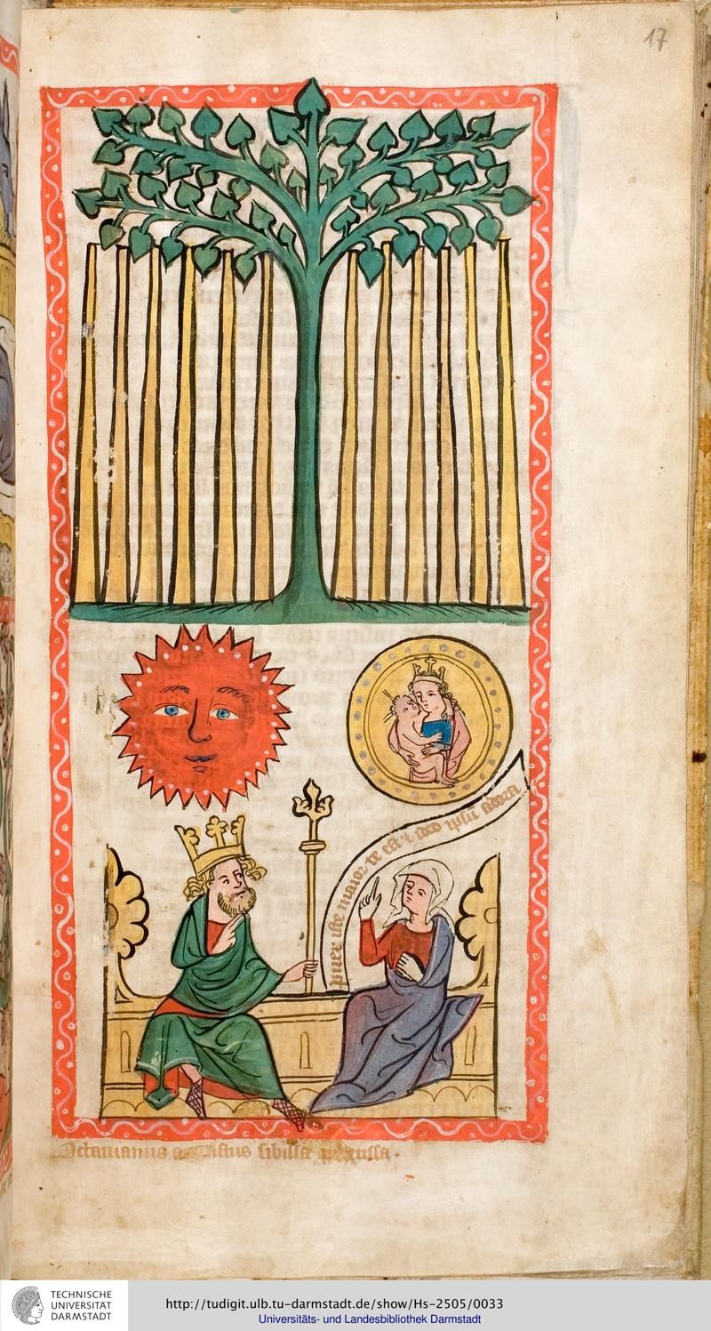 1360 Speculum humanae salvationis Darmstadt, Hess. Landesbibliothek, Ms. 2505.