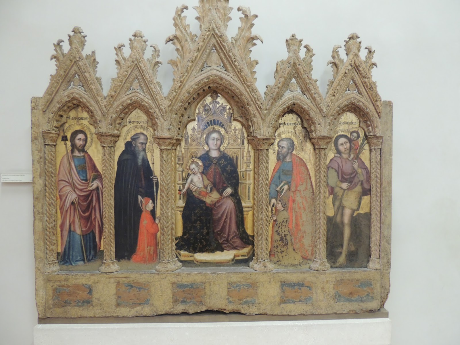 1370-99 Altichiero Boi polyptych Castelvecchio Verona provient de chapelle Zanardi de Boi,pres Caprino Veronese