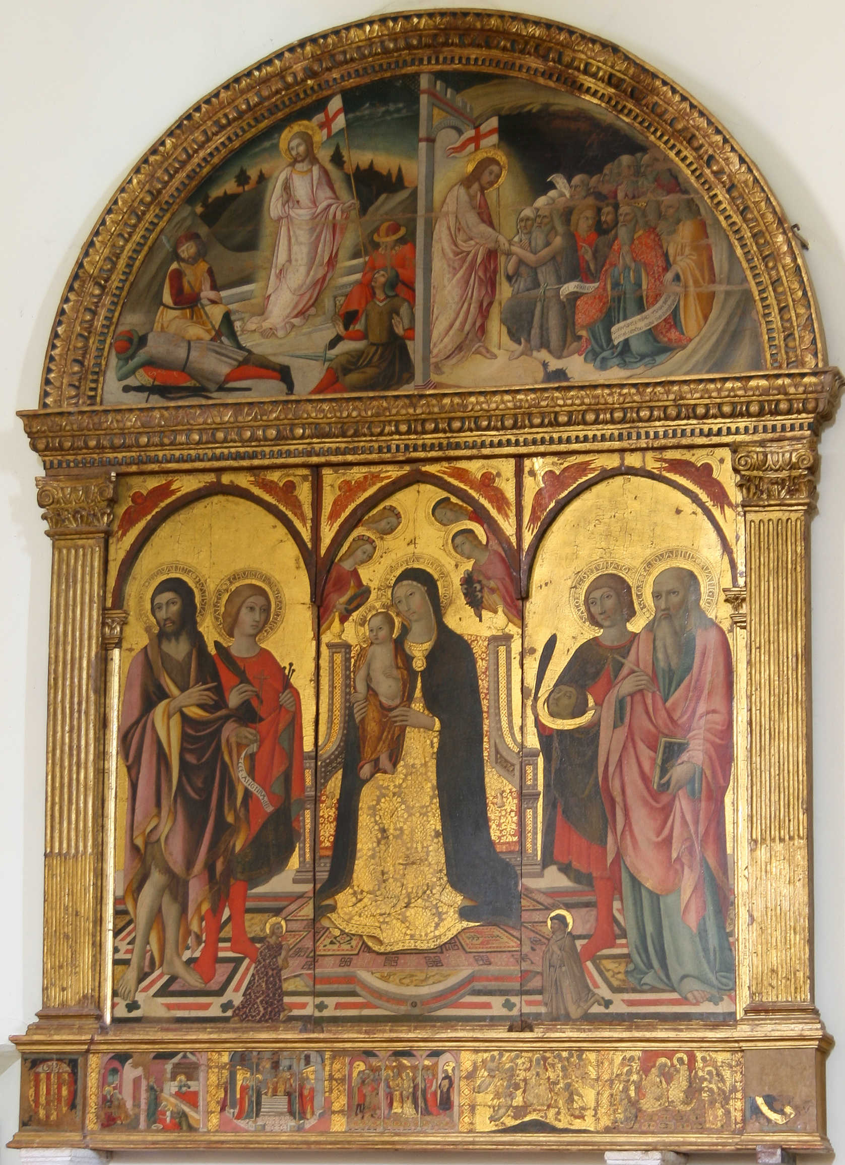1440 ca Sano di Pietro Polittico della collegiata di San Quirico d'Orcia