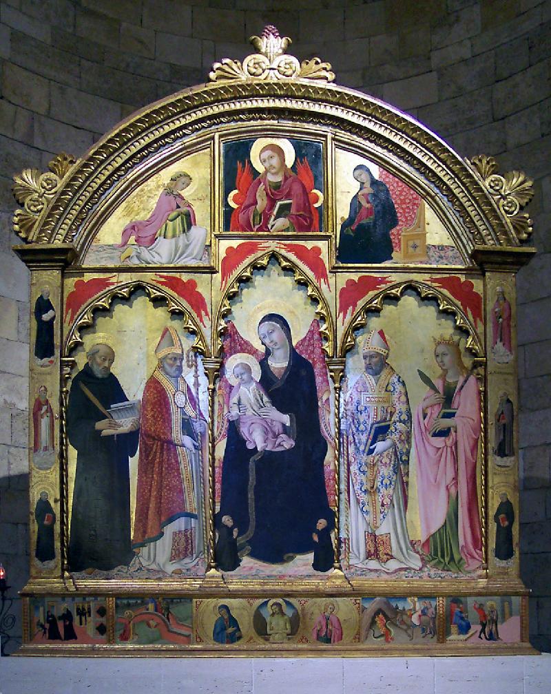 1471 Sano di Pietro, due donatori Museo Civico e d'Arte Sacra, Colle di Val d'Elsa