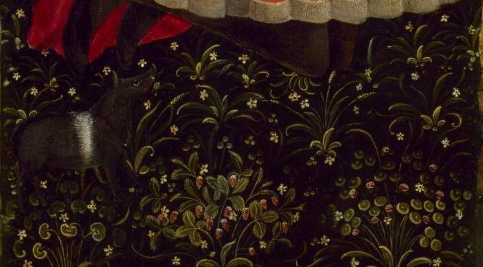 1475-85 Anonimo lombardo trittico Palazzo Madame Turin centre The Museum of Fine Arts, Houston volets detail