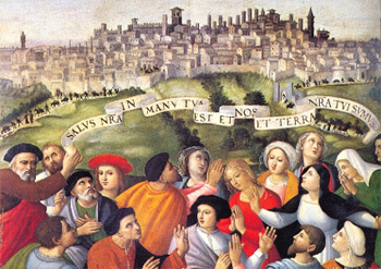 1526 gonfalone-berto-di-giovanni cattedrale di San Lorenzo Pérouse detail3
