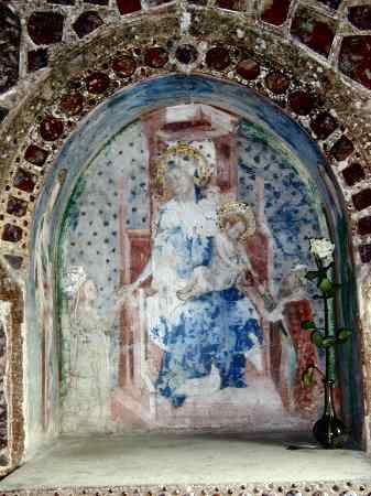 Charles IV et Anna von Schweidnitz 1357 Chapelle Sainte-Catherine (Chateau de Karlstejn) A1 detail