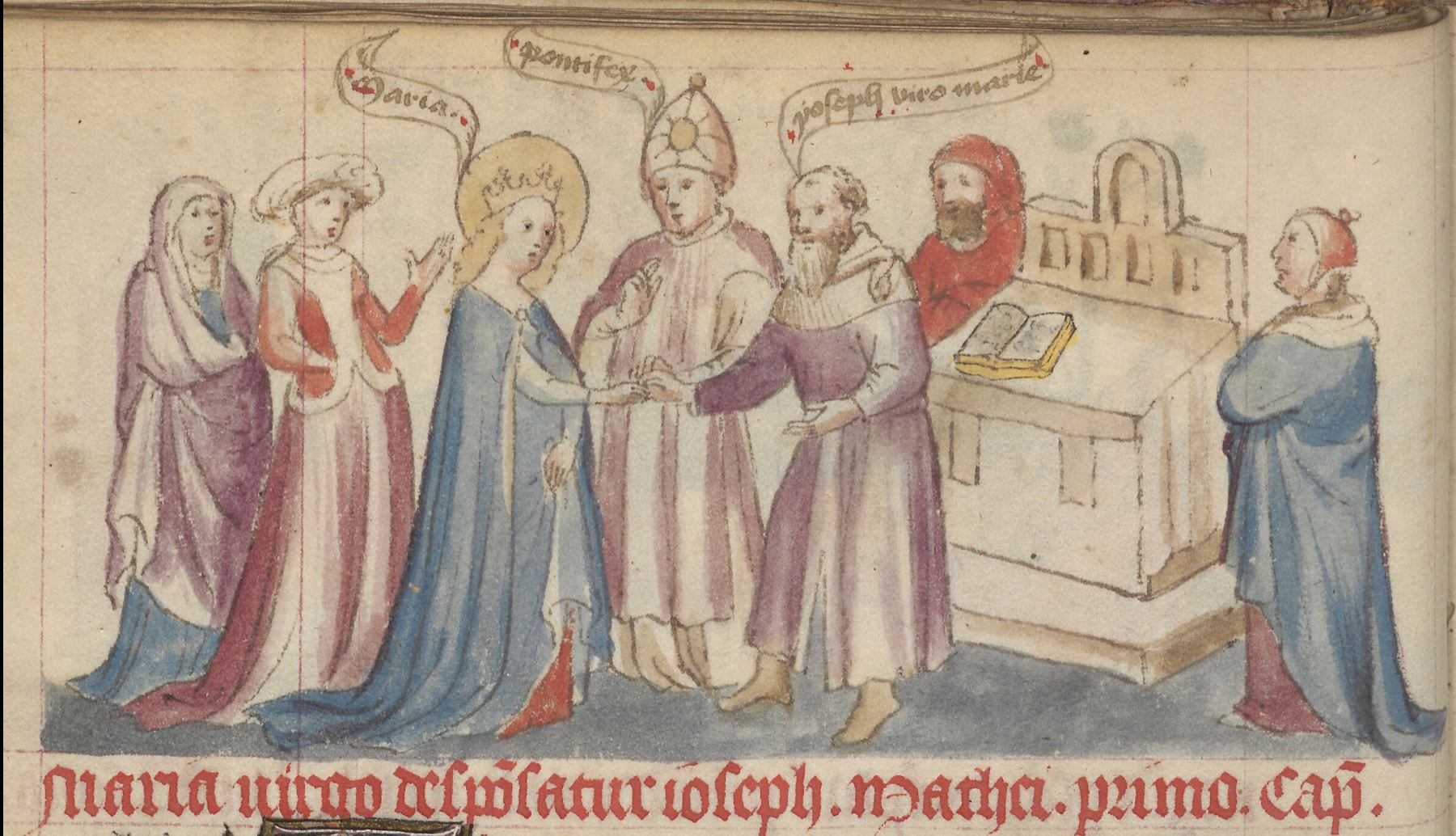 Speculum Humanae Salvationis 1440 ca Kongelige Bibliotek - GKS 79 folio, fol. 24v